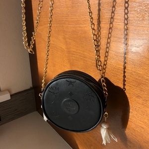 Authentic Customizable MCM Crossbody Tassel Bag